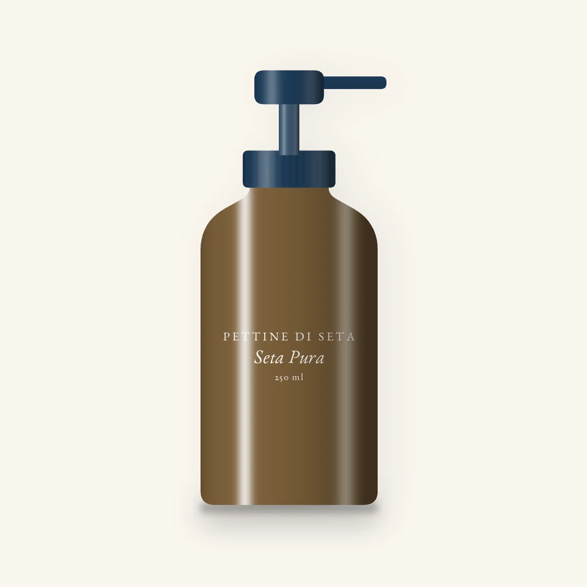 Crème coiffante Seta Pura au beurre de mangue – Pettine di Seta, flacon-pompe 250 ml