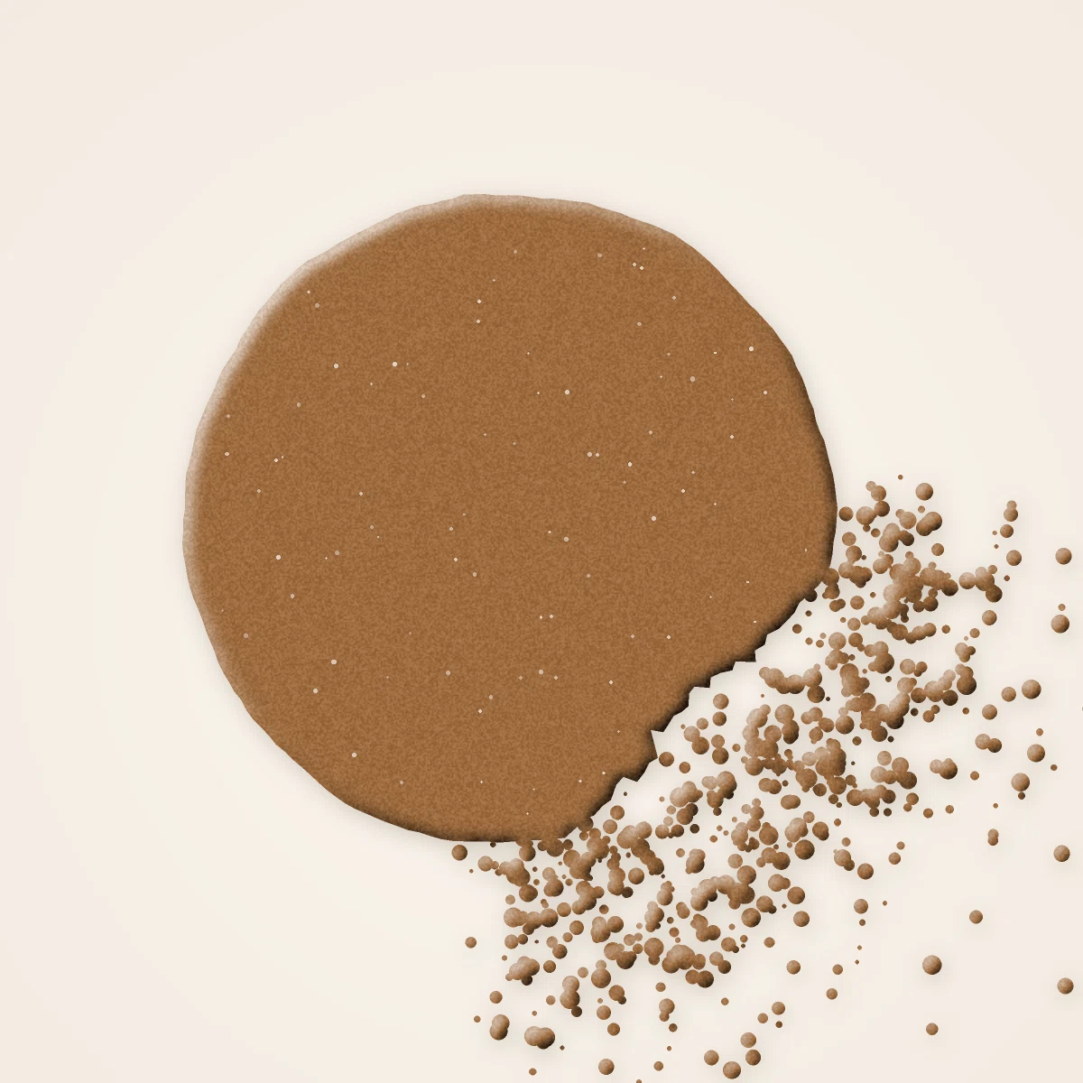 Palette yeux multi-usage à l'huile de raisin – Terre d'Ocrelle, aperçu de la teinte Tons bronze