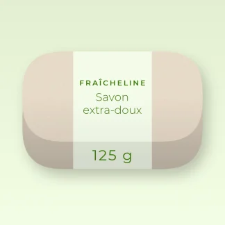 Savon surgras extra-doux à l'huile d'avocat – Fraîcheline, pain 125 g