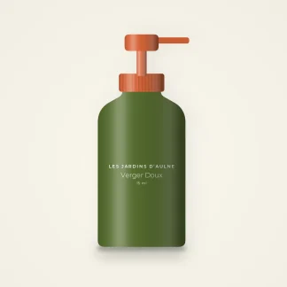 Verger Doux contour des yeux défroissant – Les Jardins d'Aulne, flacon-pompe 15 ml