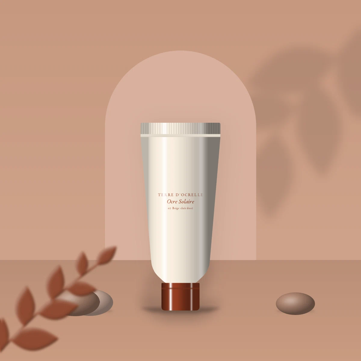 Fond de teint Ocre Solaire à la vitamine E – Terre d'Ocrelle, photo d'ambiance