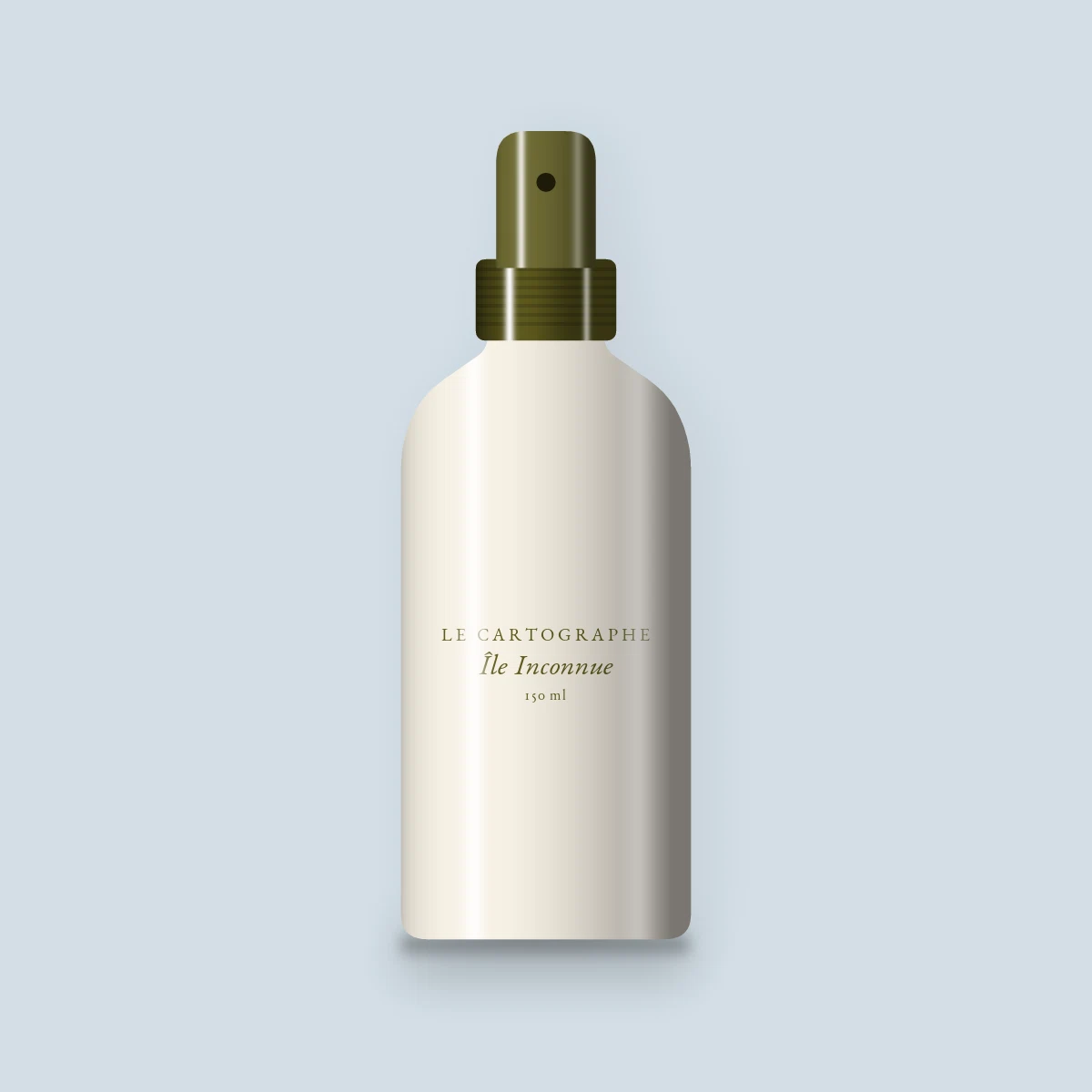 Brume Île Inconnue aérienne au concombre – Le Cartographe, flacon spray 150 ml