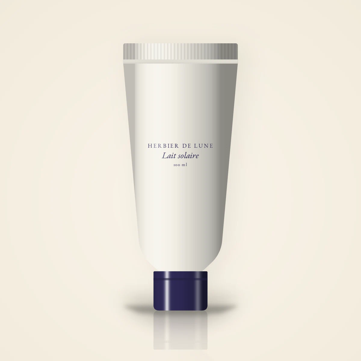 Lait solaire résistant à l'eau à l'huile de noisette SPF 30 – Herbier de Lune, tube 100 ml