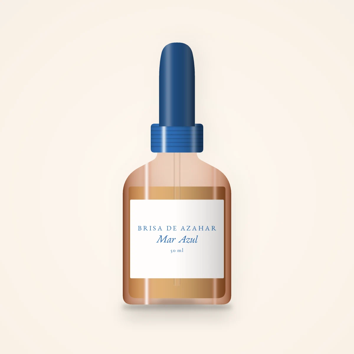 Huile capillaire réparation intense Mar Azul – Brisa de Azahar, flacon compte-gouttes 50 ml