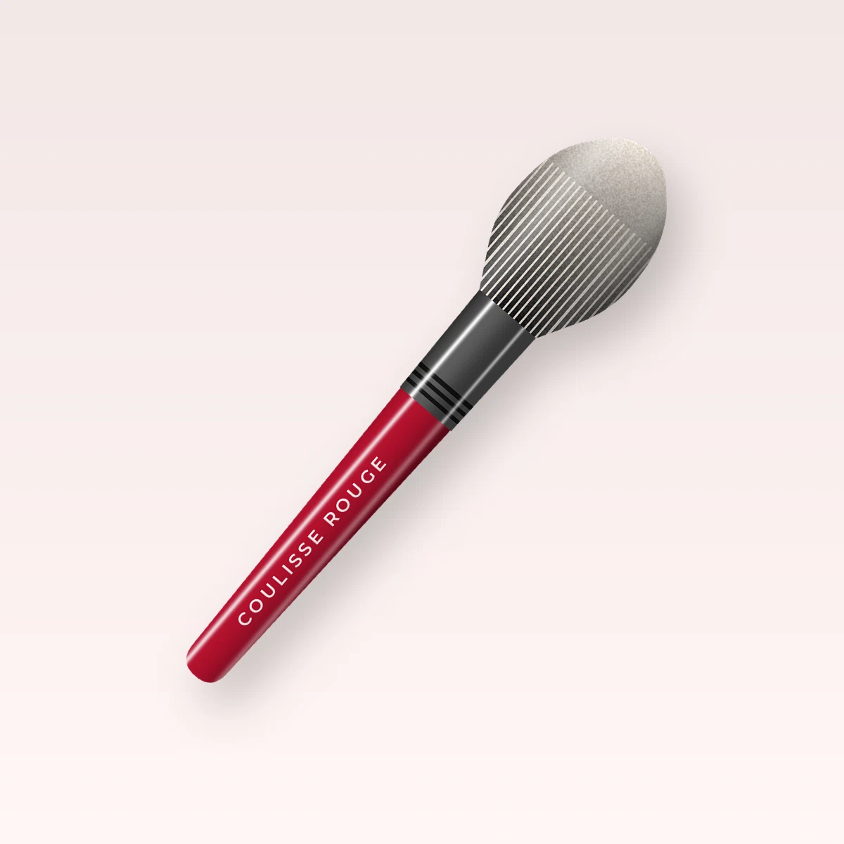 Pinceau Dernier Salut sculptant – Coulisse Rouge, vue de face