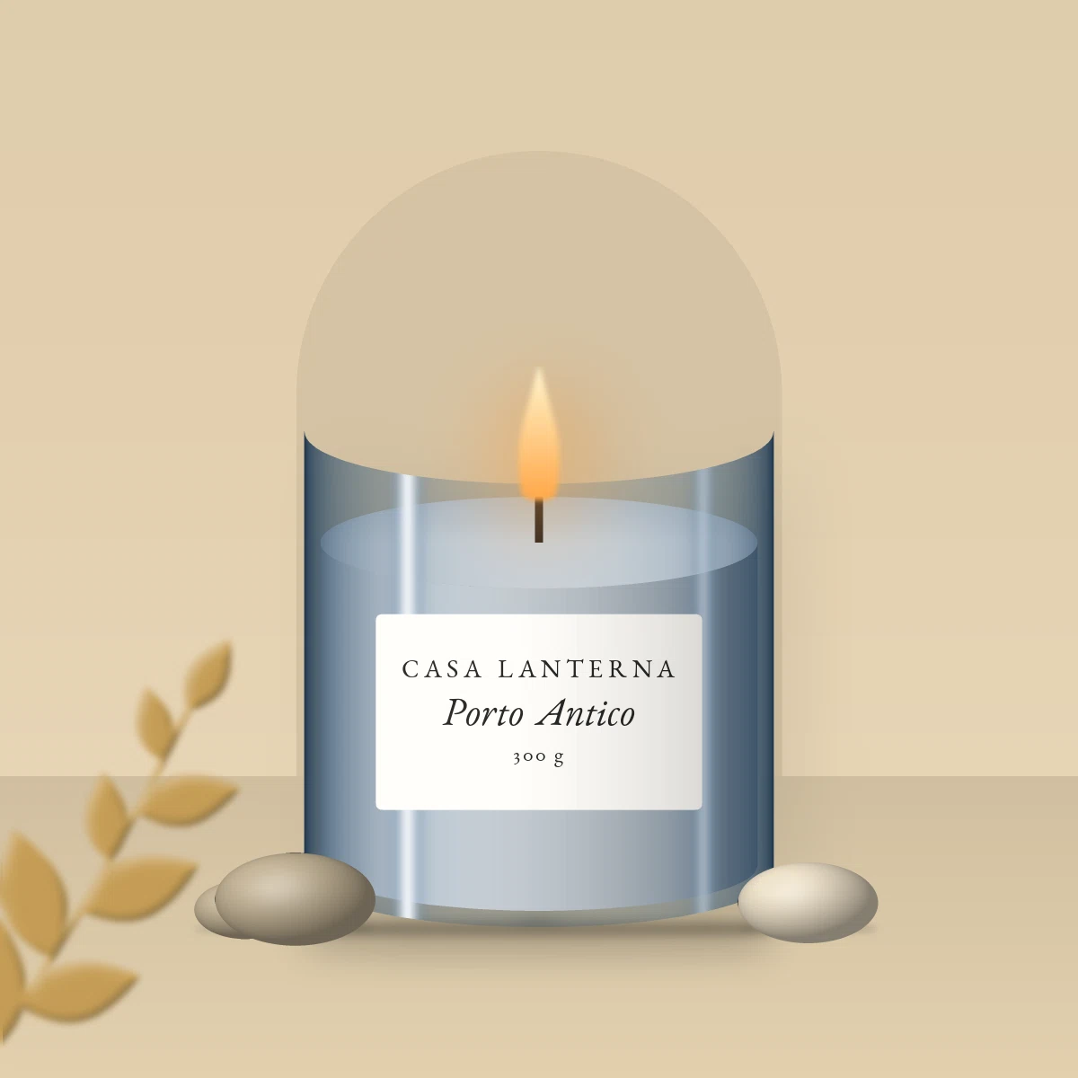 Bougie parfumée Porto Antico poétique – Casa Lanterna, photo d'ambiance