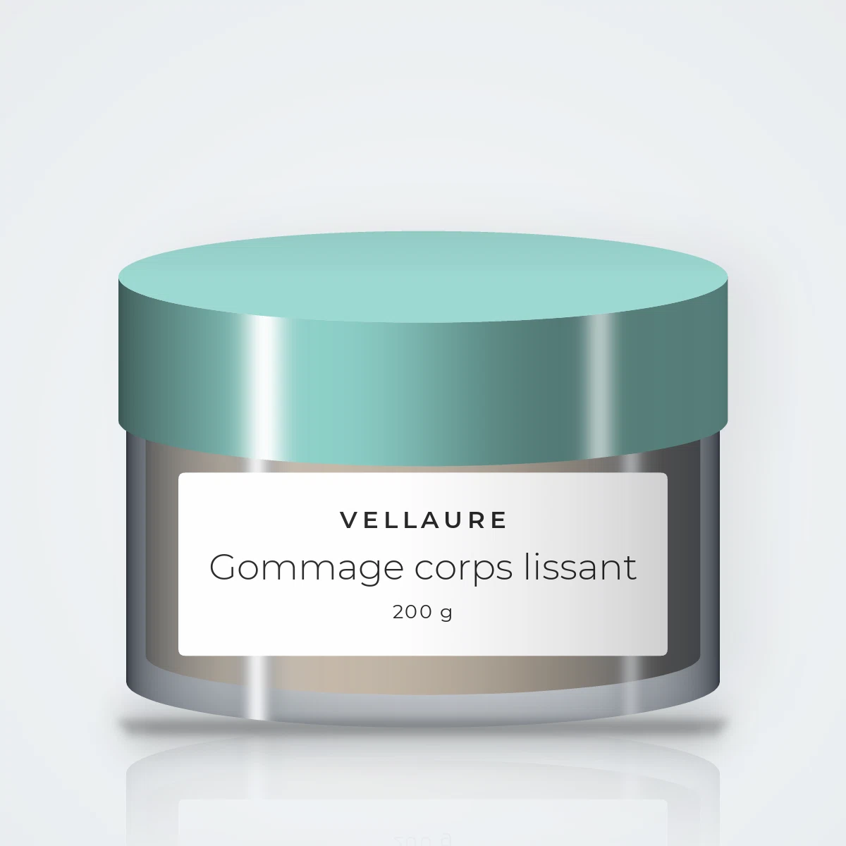 Gommage corps lissant au sucre et à l'huile de sésame – Vellaure, pot 200 g