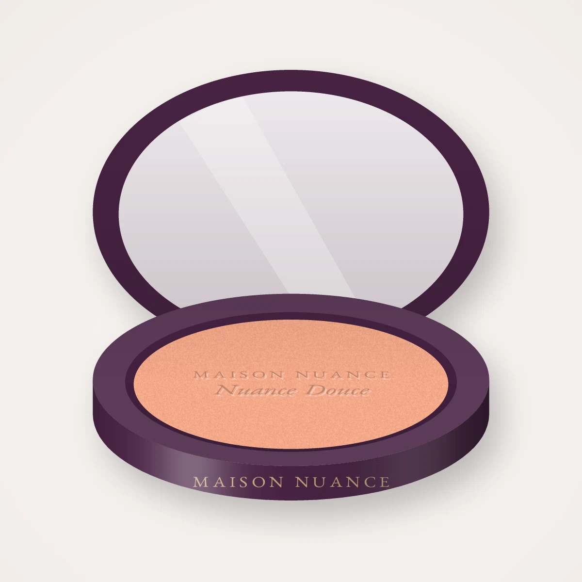 Blush couleur pure Nuance Douce – Maison Nuance, boîtier 6 g, teinte 03 Pêche