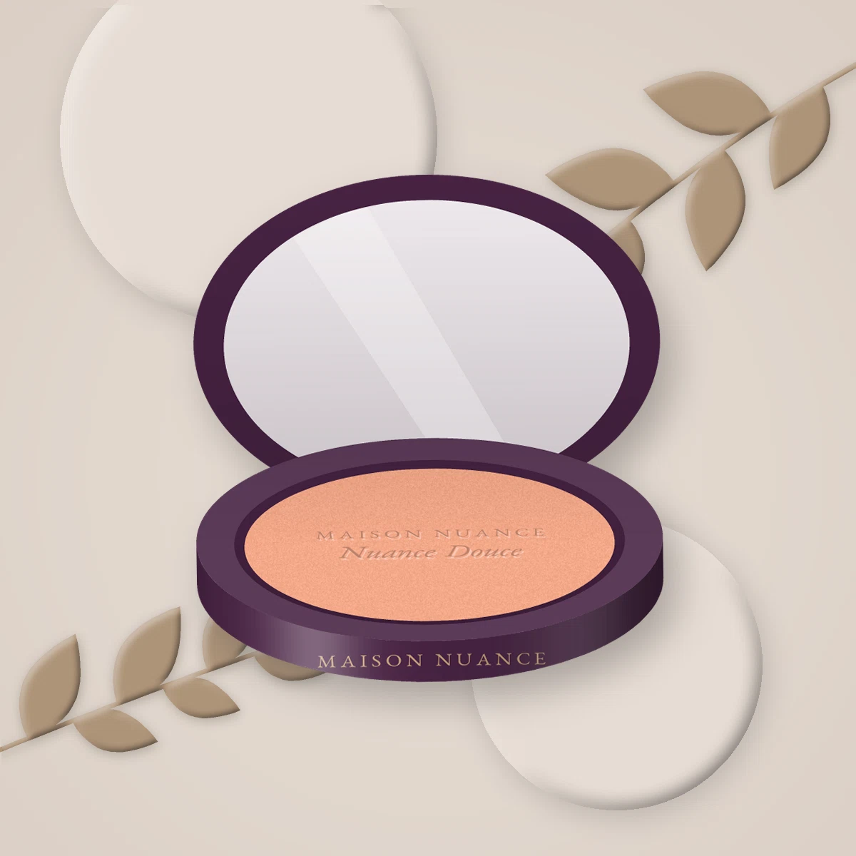 Blush couleur pure Nuance Douce – Maison Nuance, photo d'ambiance