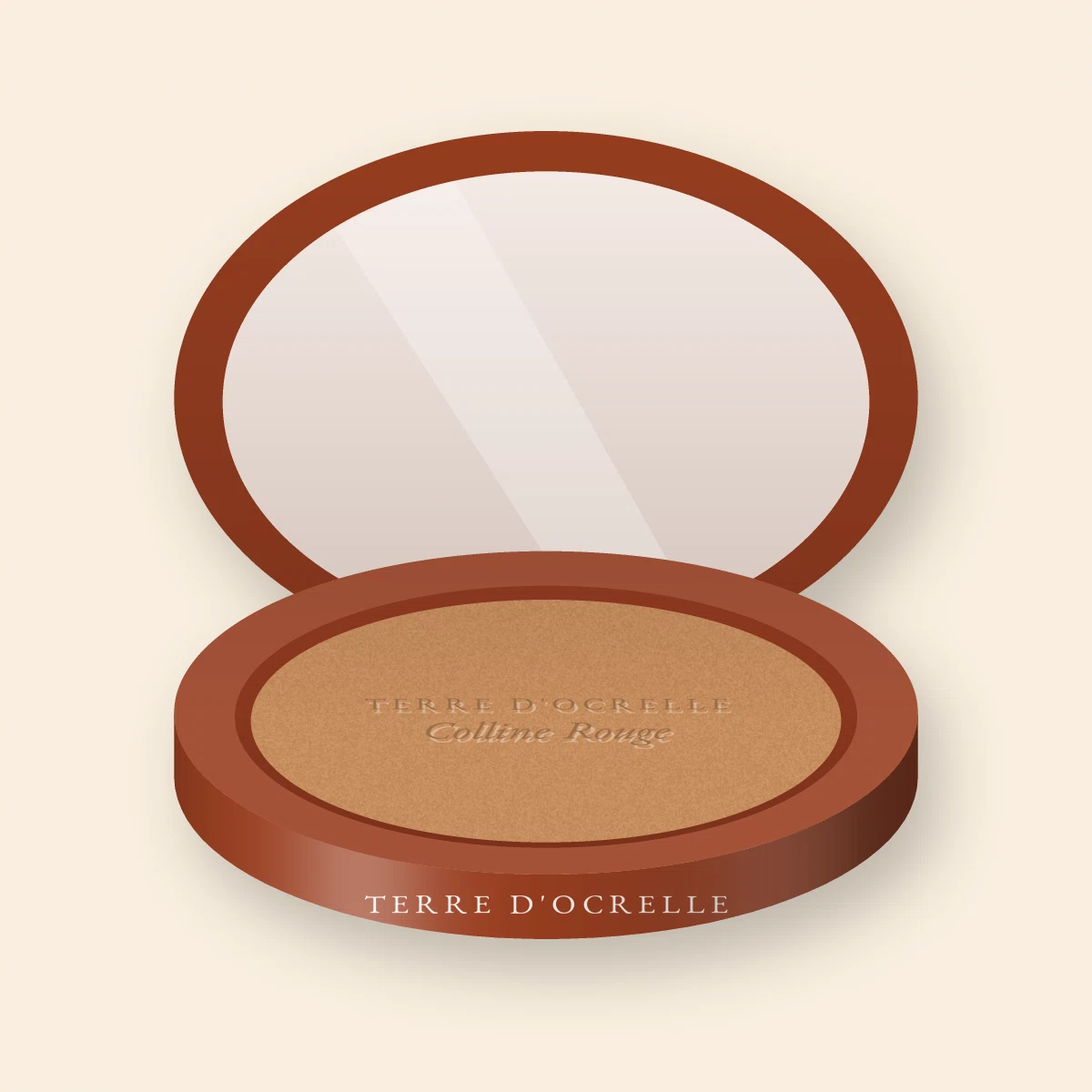 Terre de soleil tenue extrême Colline Rouge – Terre d'Ocrelle, boîtier 10 g, teinte 04 Miel