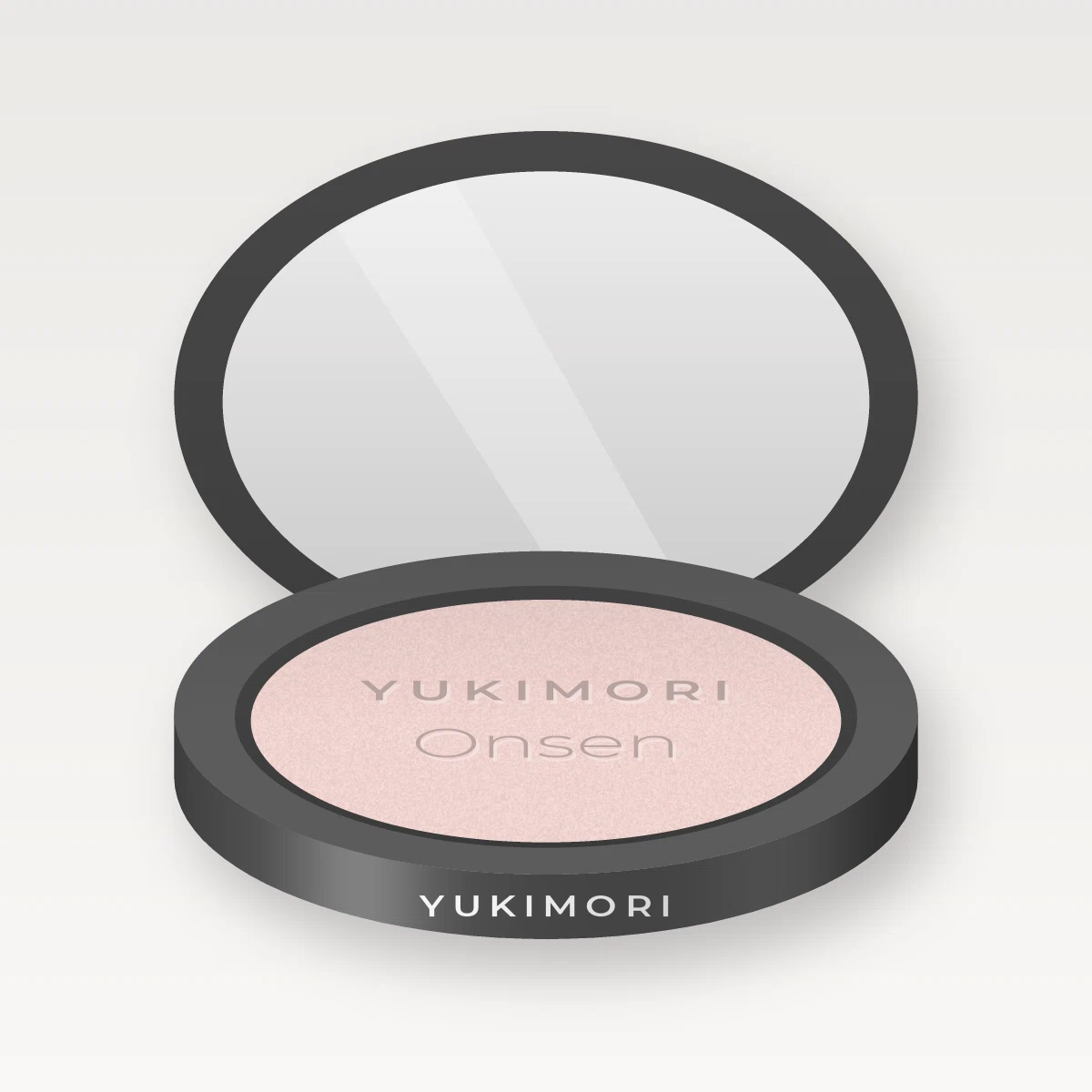 Enlumineur Onsen à la poudre de riz – Yukimori, boîtier 4,5 g, teinte Nacre rosée