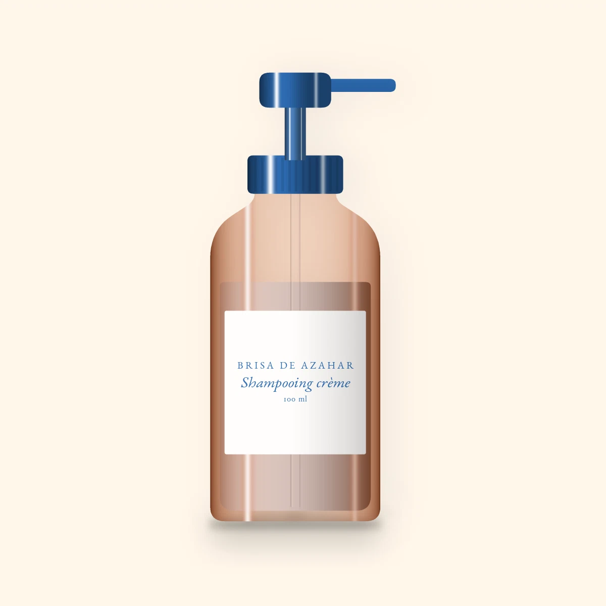 Shampooing crème aux protéines de riz – Brisa de Azahar, flacon-pompe 100 ml