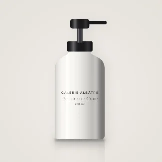 Nettoyant visage matifiant Poudre de Craie – Galerie Albâtre, flacon-pompe 200 ml