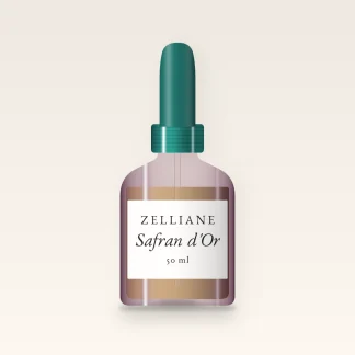 Huile capillaire Safran d'Or à l'avocat – Zelliane, flacon compte-gouttes 50 ml