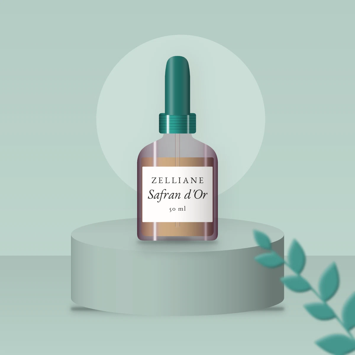 Huile capillaire Safran d'Or à l'avocat – Zelliane, photo d'ambiance