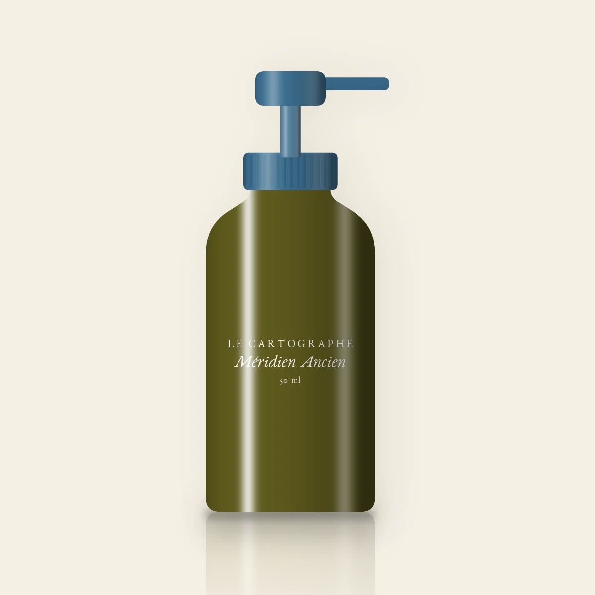 Baume après-rasage Méridien Ancien protecteur – Le Cartographe, flacon-pompe 50 ml