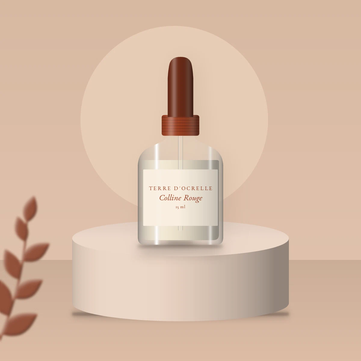 Colline Rouge sérum affinant – Terre d'Ocrelle, photo d'ambiance