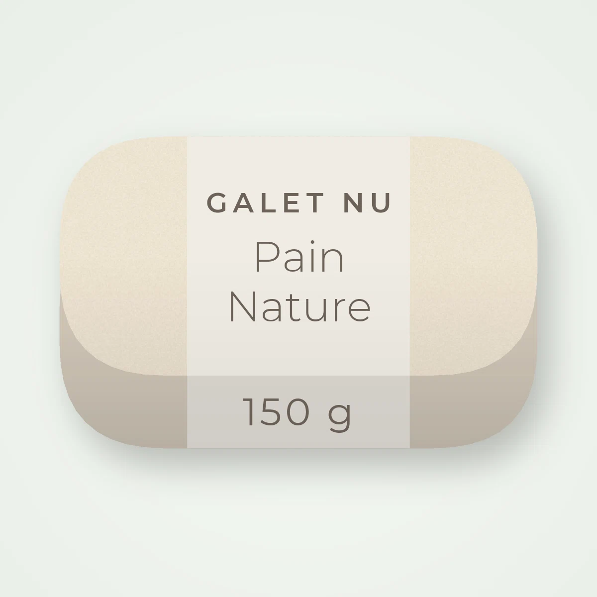 Savon Pain Nature à l'huile d'avocat – Galet Nu, pain 150 g