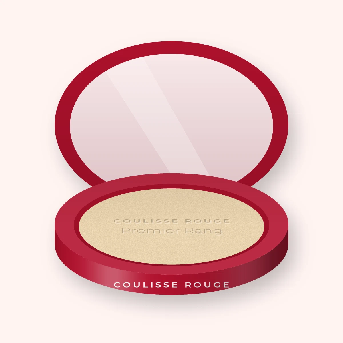 Enlumineur Premier Rang à la poudre de soie – Coulisse Rouge, boîtier 7 g, teinte Champagne