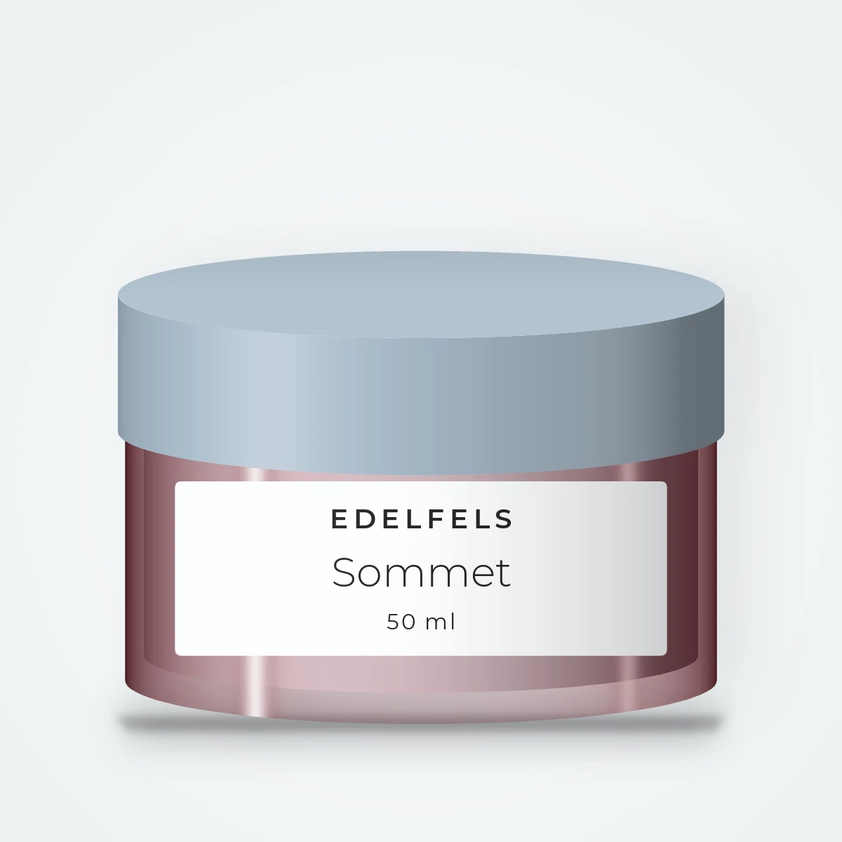 Crème hydratante Sommet à l'extrait de concombre – Edelfels, pot 50 ml