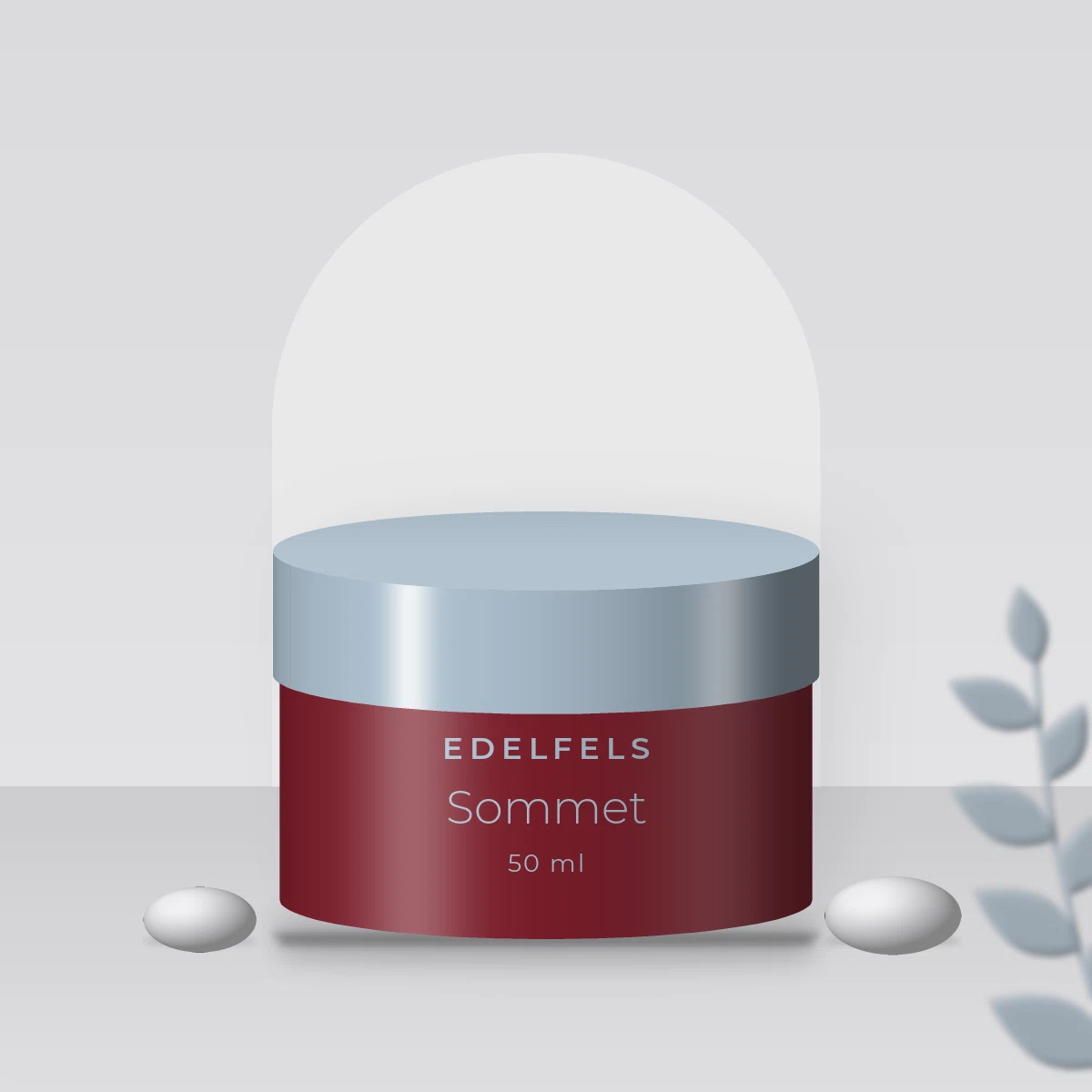 Crème hydratante Sommet à l'extrait de concombre – Edelfels, photo d'ambiance