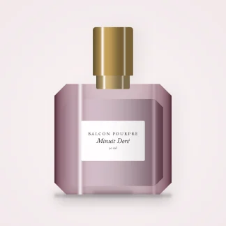 Parfum Minuit Doré à l'osmanthus – Balcon Pourpre, flacon 30 ml