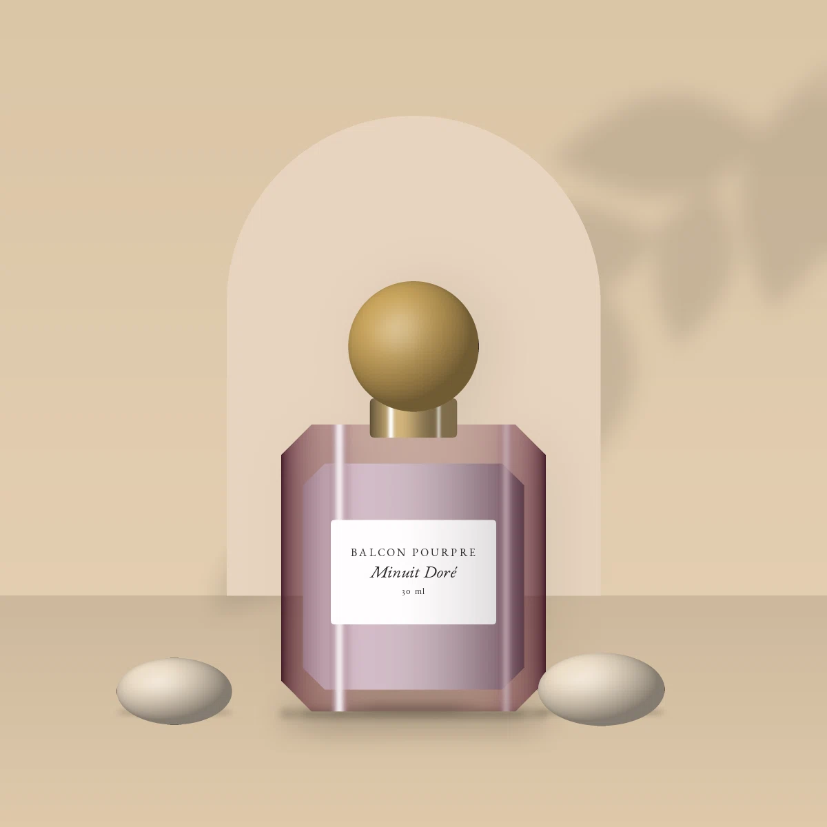 Parfum Minuit Doré à l'osmanthus – Balcon Pourpre, photo d'ambiance