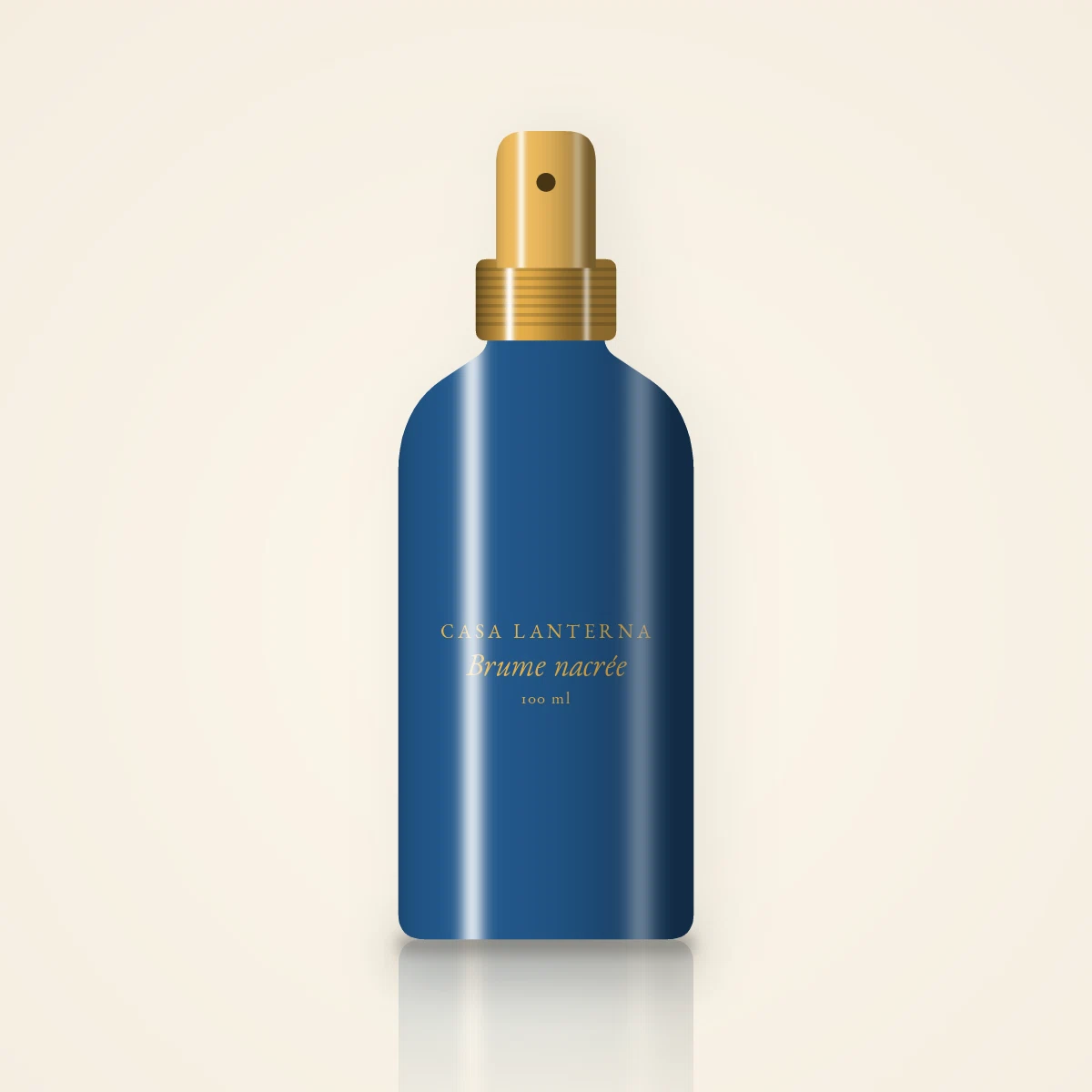 Brume parfumée nacrée à la rose de Damas – Casa Lanterna, flacon spray 100 ml