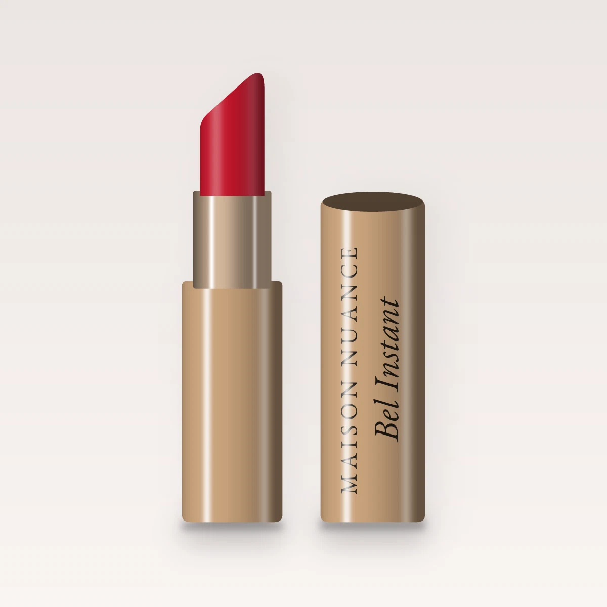 Rouge à lèvres Bel Instant à la fleur de cerisier – Maison Nuance, étui 3,8 g, teinte 14 Rouge classique