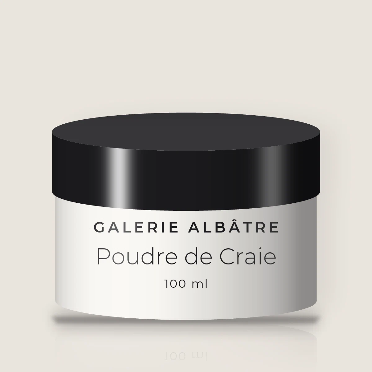 Gommage visage Poudre de Craie à l'extrait de citron – Galerie Albâtre, pot 100 ml