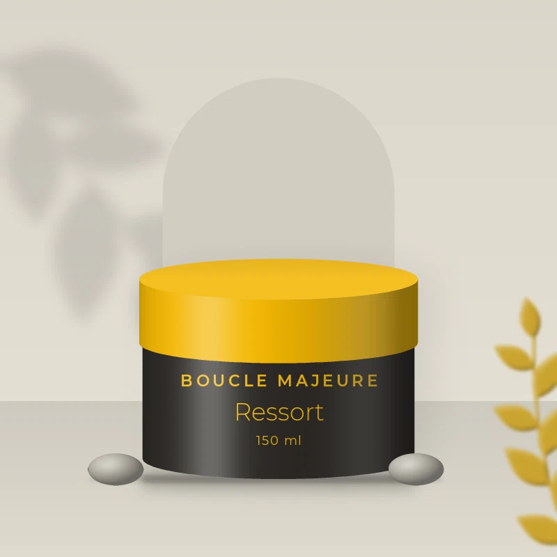 Masque capillaire Ressort au beurre de mangue – Boucle Majeure, photo d'ambiance