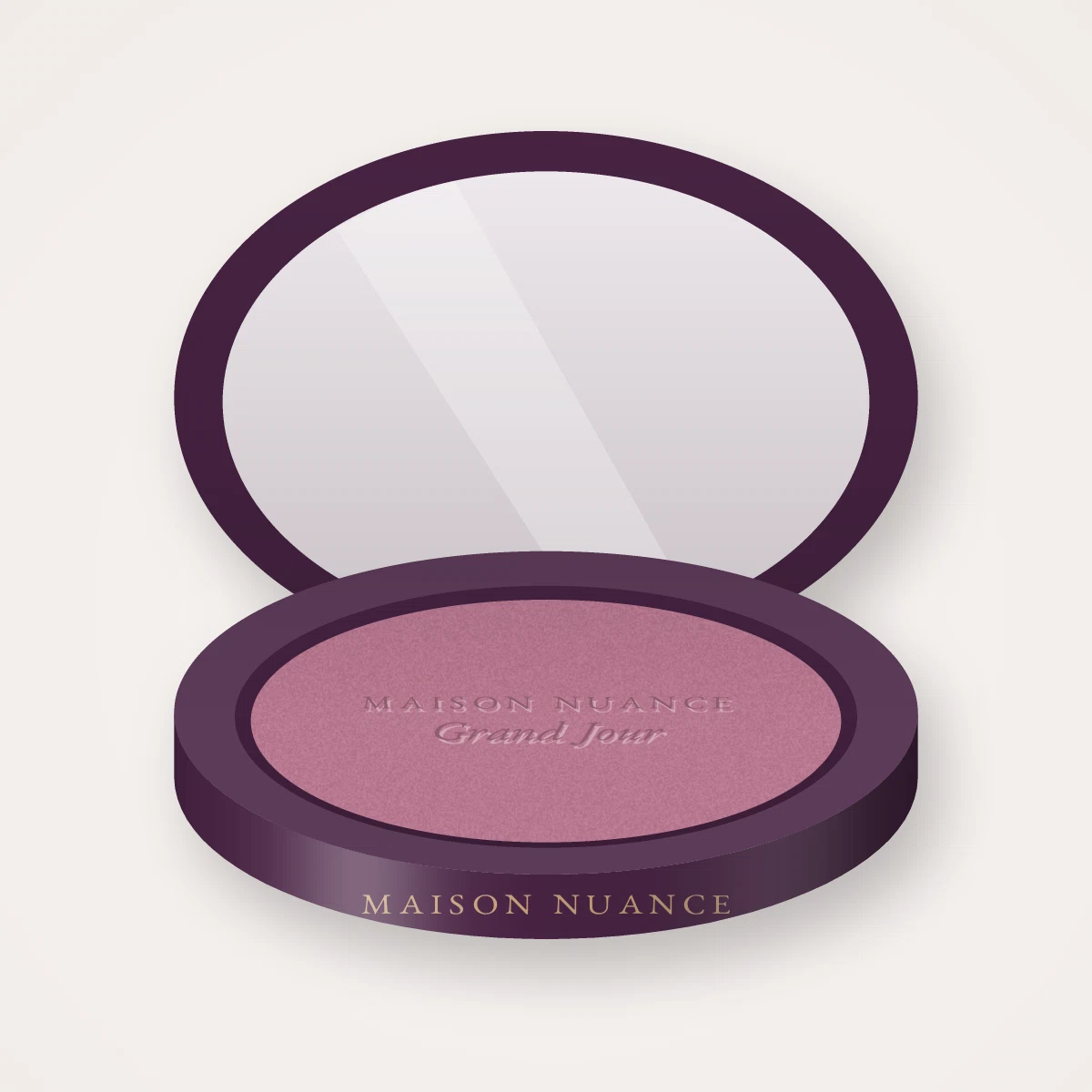 Blush Grand Jour voile de couleur – Maison Nuance, boîtier 4 g, teinte 08 Mauve