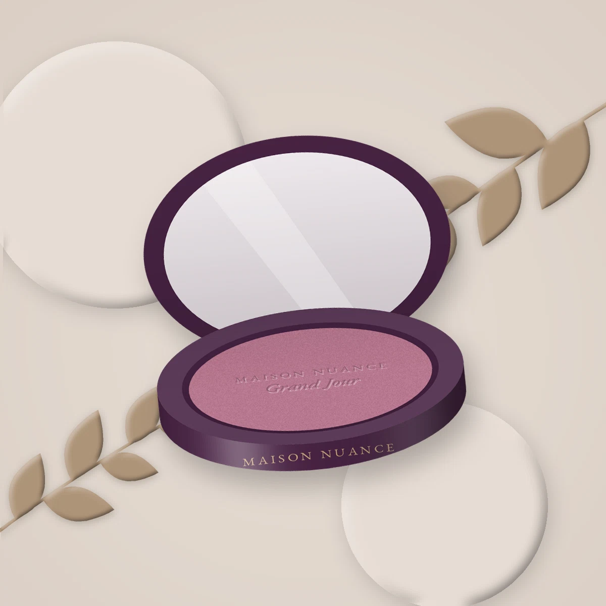 Blush Grand Jour voile de couleur – Maison Nuance, photo d'ambiance