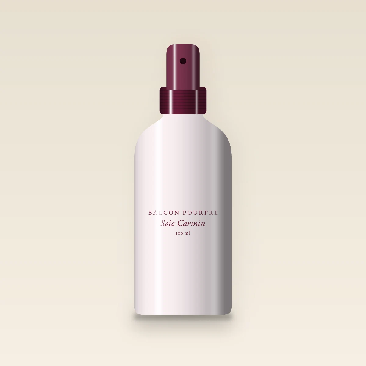 Brume Soie Carmin douce au litchi – Balcon Pourpre, flacon spray 100 ml