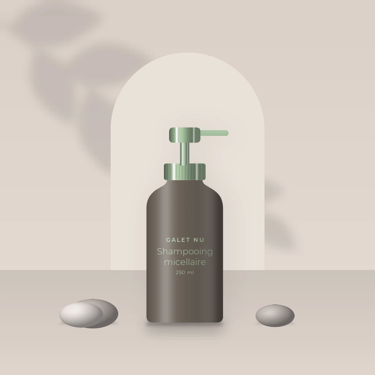 Shampooing micellaire au lait d'avoine – Galet Nu, photo d'ambiance