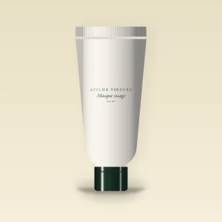 Masque visage peaux sensibles à l'extrait de thé vert – Atelier Verdure, tube 100 ml