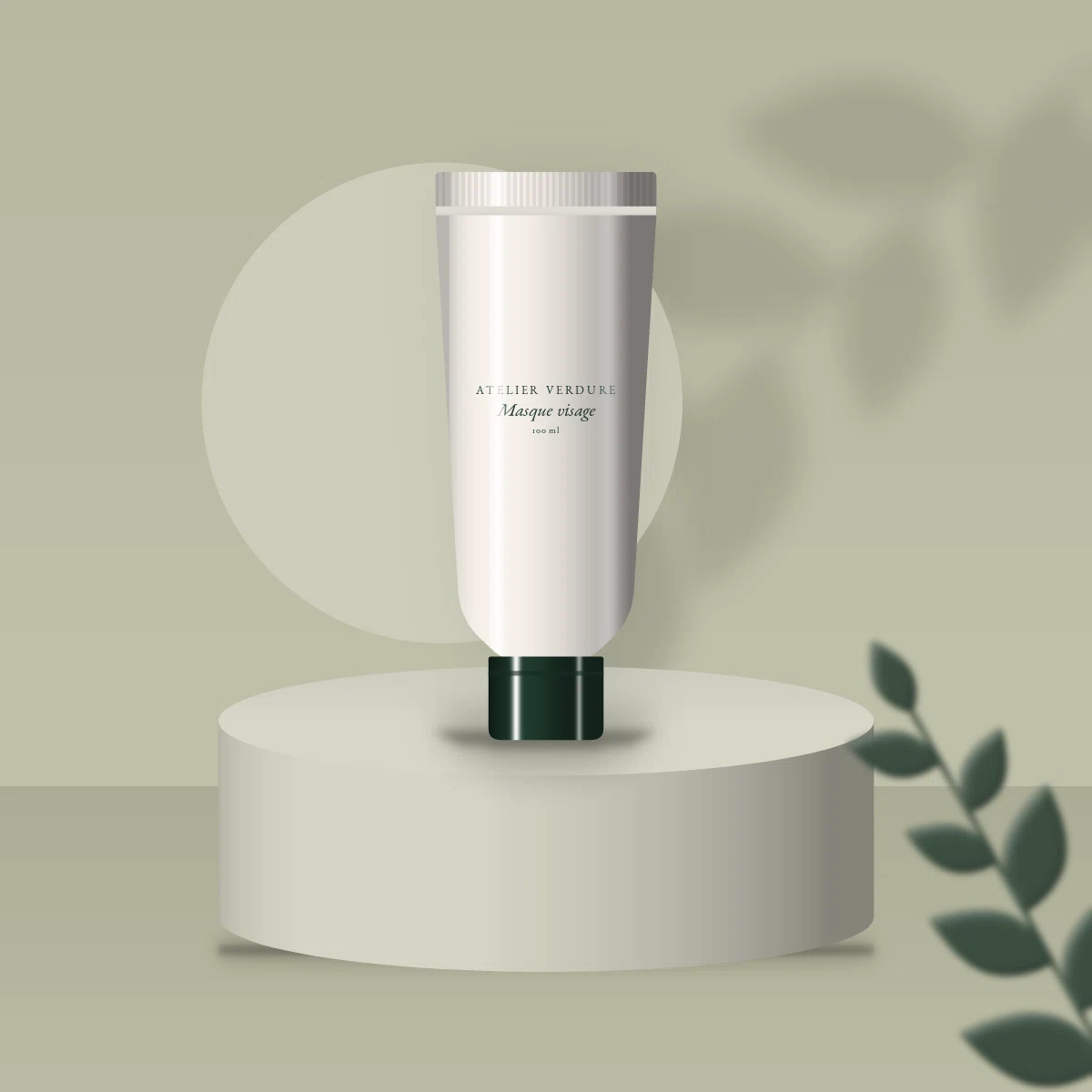 Masque visage peaux sensibles à l'extrait de thé vert – Atelier Verdure, photo d'ambiance