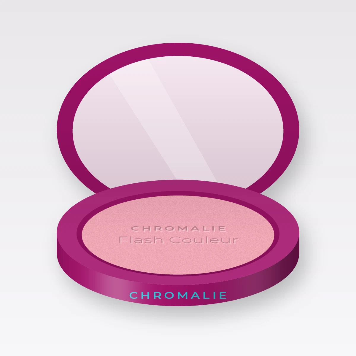 Blush Flash Couleur à l'hibiscus – Chromalie, boîtier 6 g, teinte 02 Rose tendre