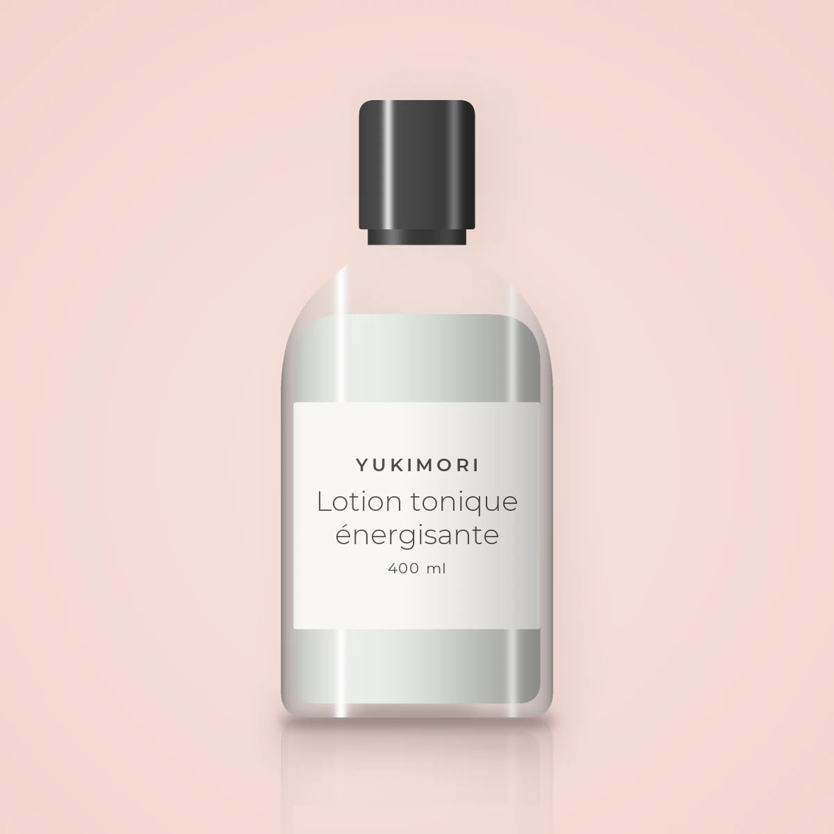 Lotion tonique énergisante à l'acide hyaluronique – Yukimori, flacon 400 ml