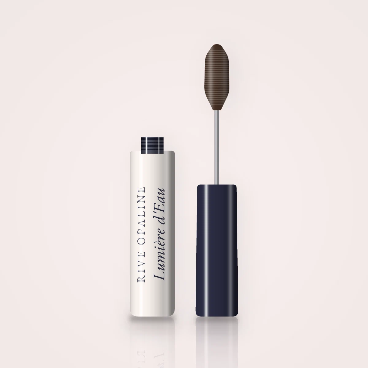 Mascara tenue extrême Lumière d'Eau – Rive Opaline, flacon et brosse 10 ml, teinte Brun