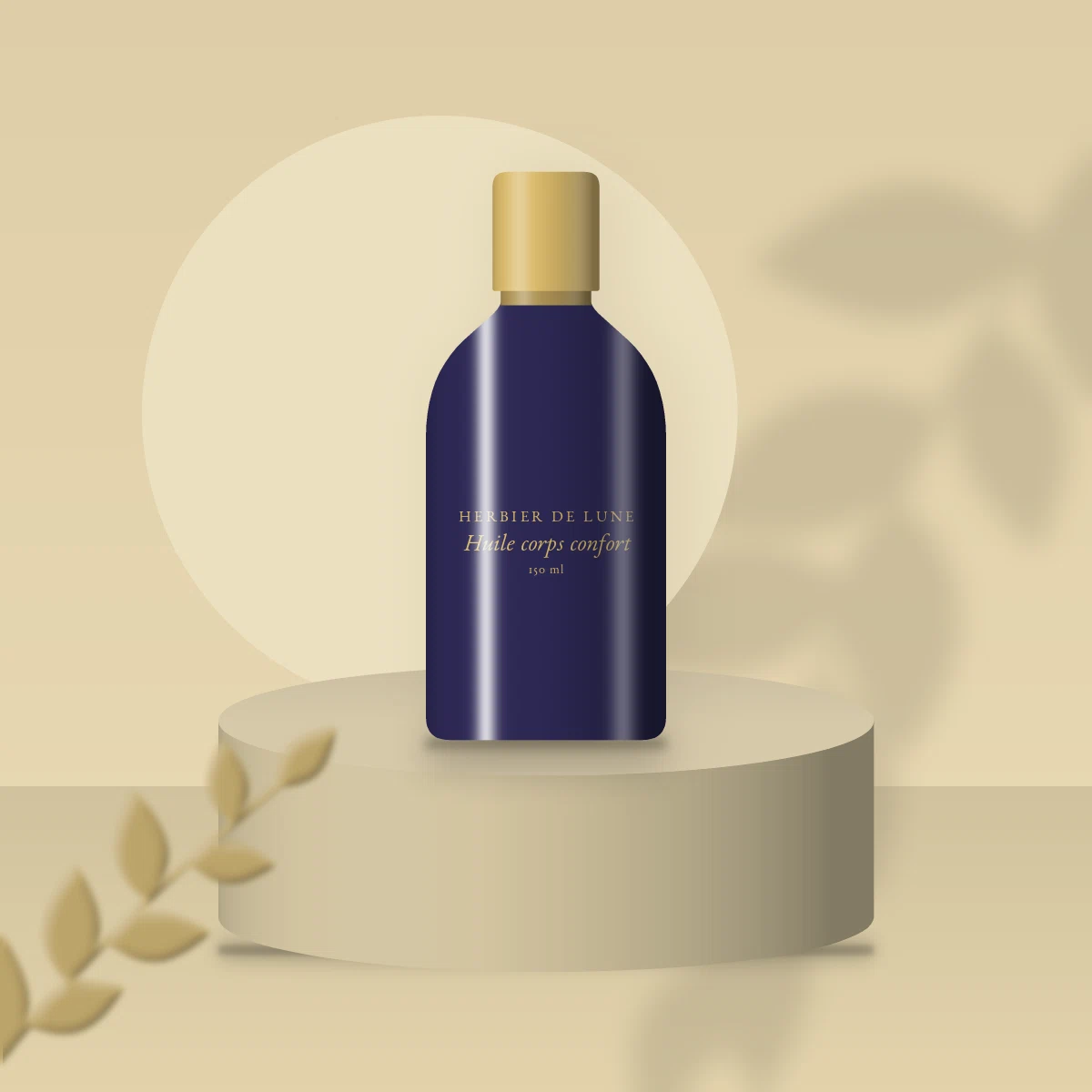Huile corps confort au calendula – Herbier de Lune, photo d'ambiance