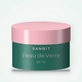 Soin anti-âge Peau de Verre à la niacinamide – Sanbit, pot 50 ml