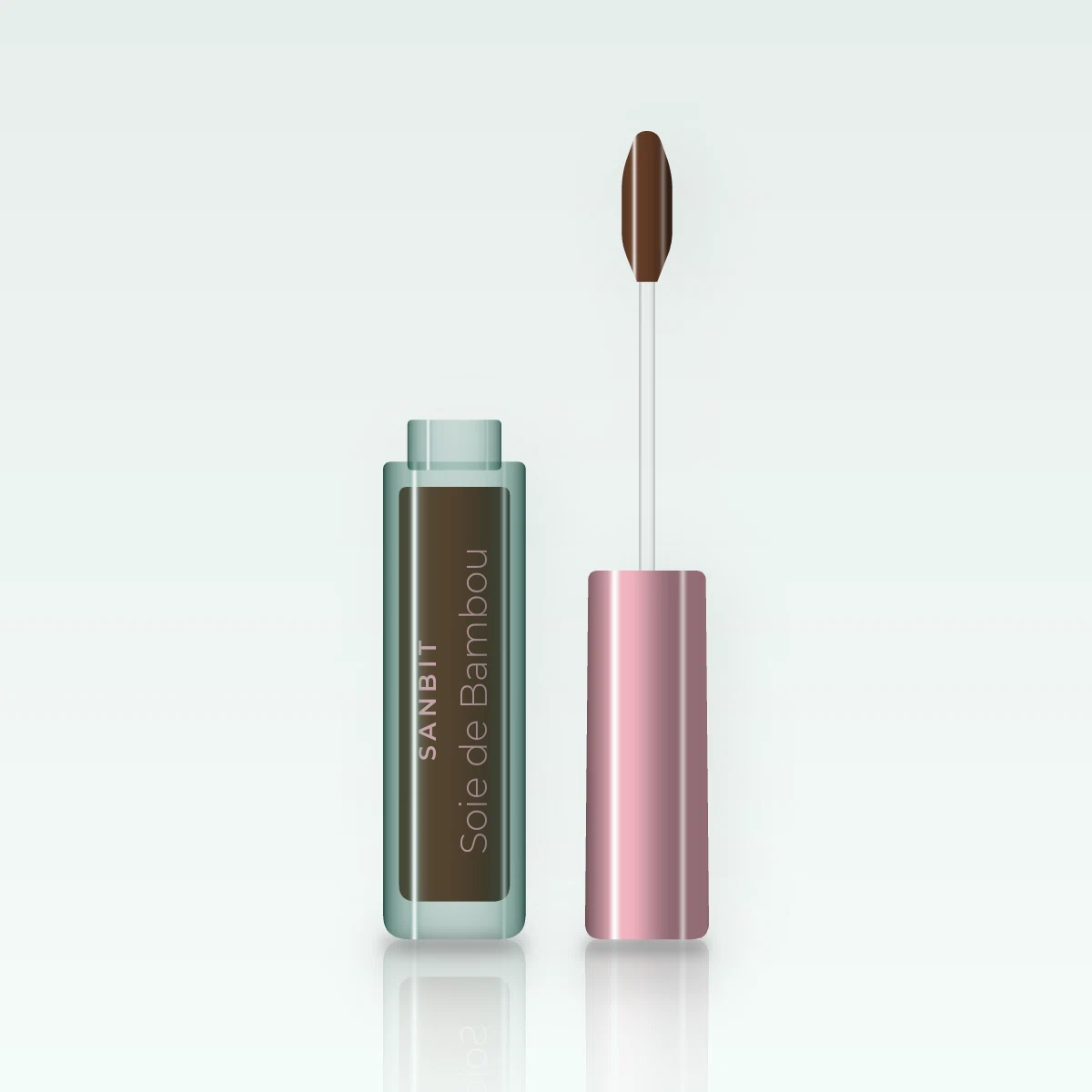 Correcteur Soie de Bambou invisible – Sanbit, flacon applicateur 8 ml, teinte 13 Cacao