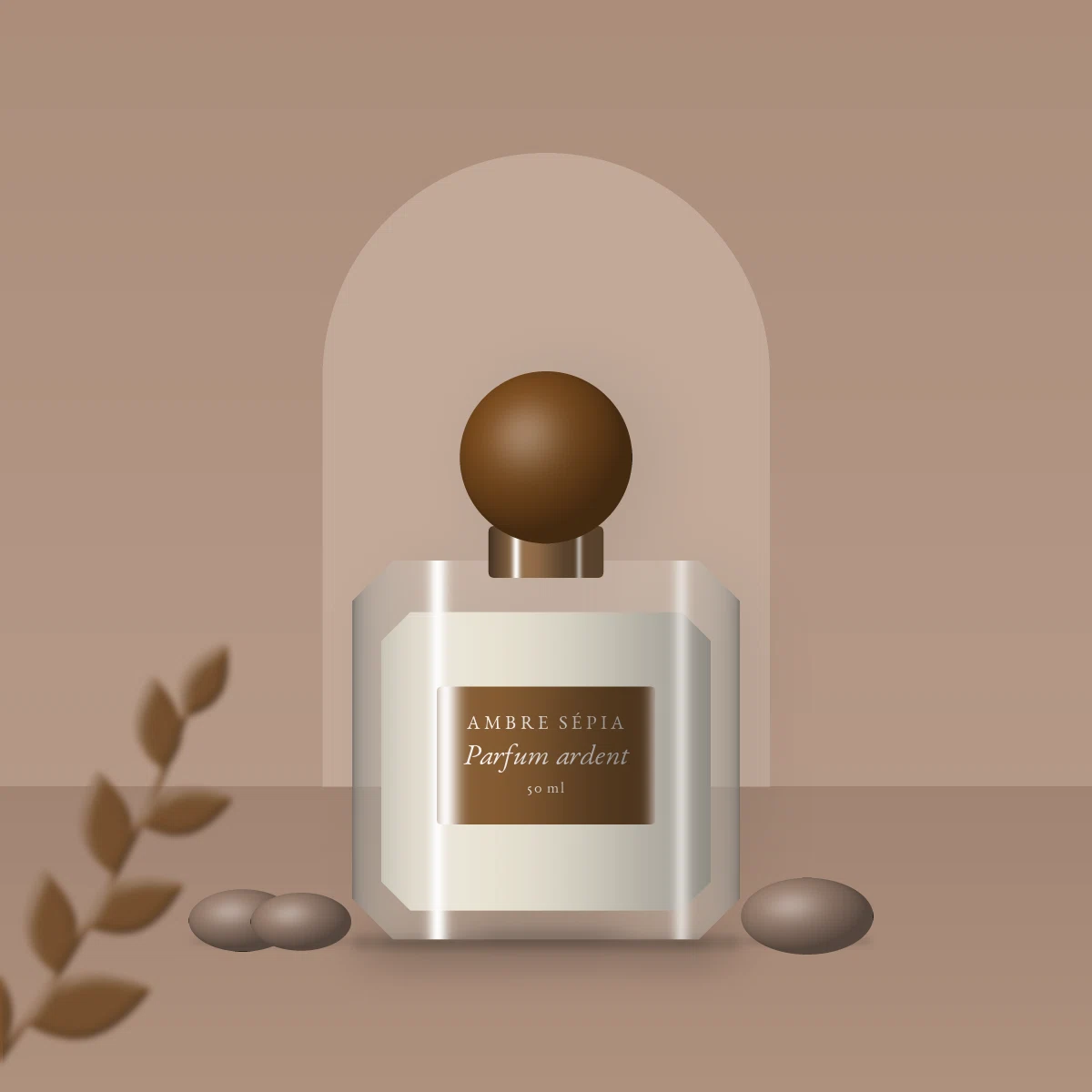 Parfum ardent au romarin pour homme – Ambre Sépia, photo d'ambiance