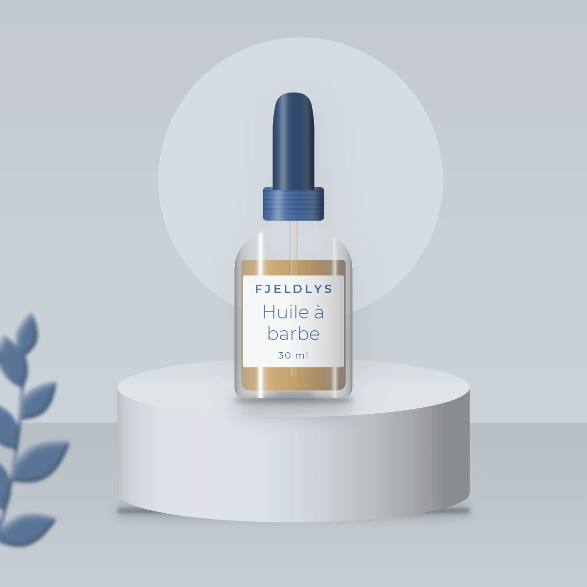 Huile à barbe nutrition intense à l'olive – Fjeldlys, photo d'ambiance