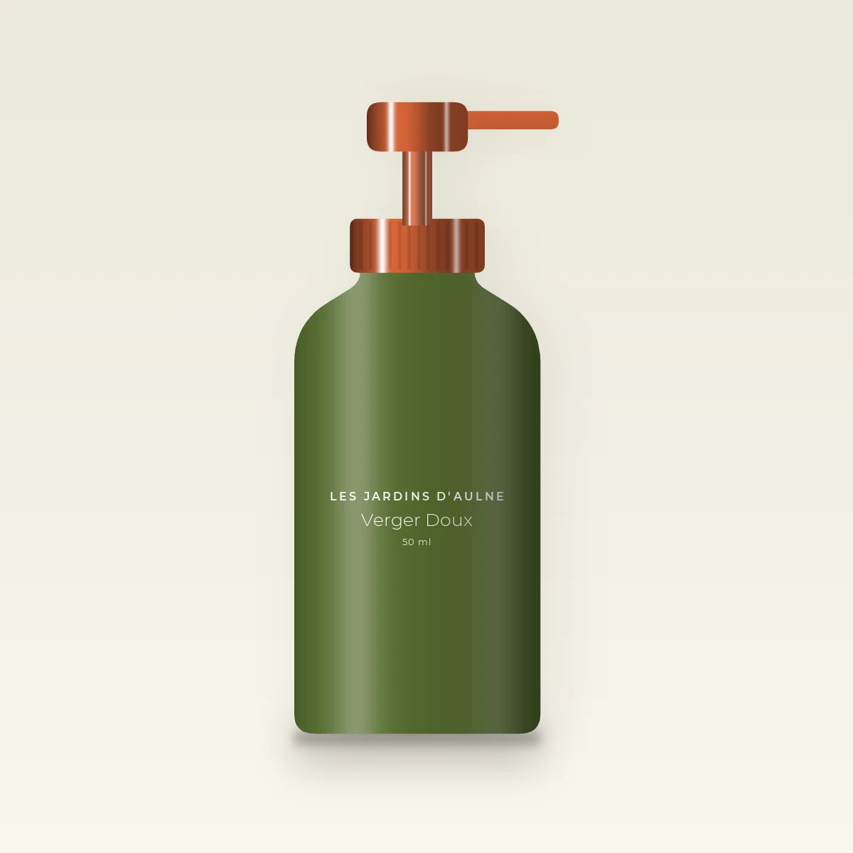 Verger Doux soin anti-âge léger – Les Jardins d'Aulne, flacon-pompe 50 ml