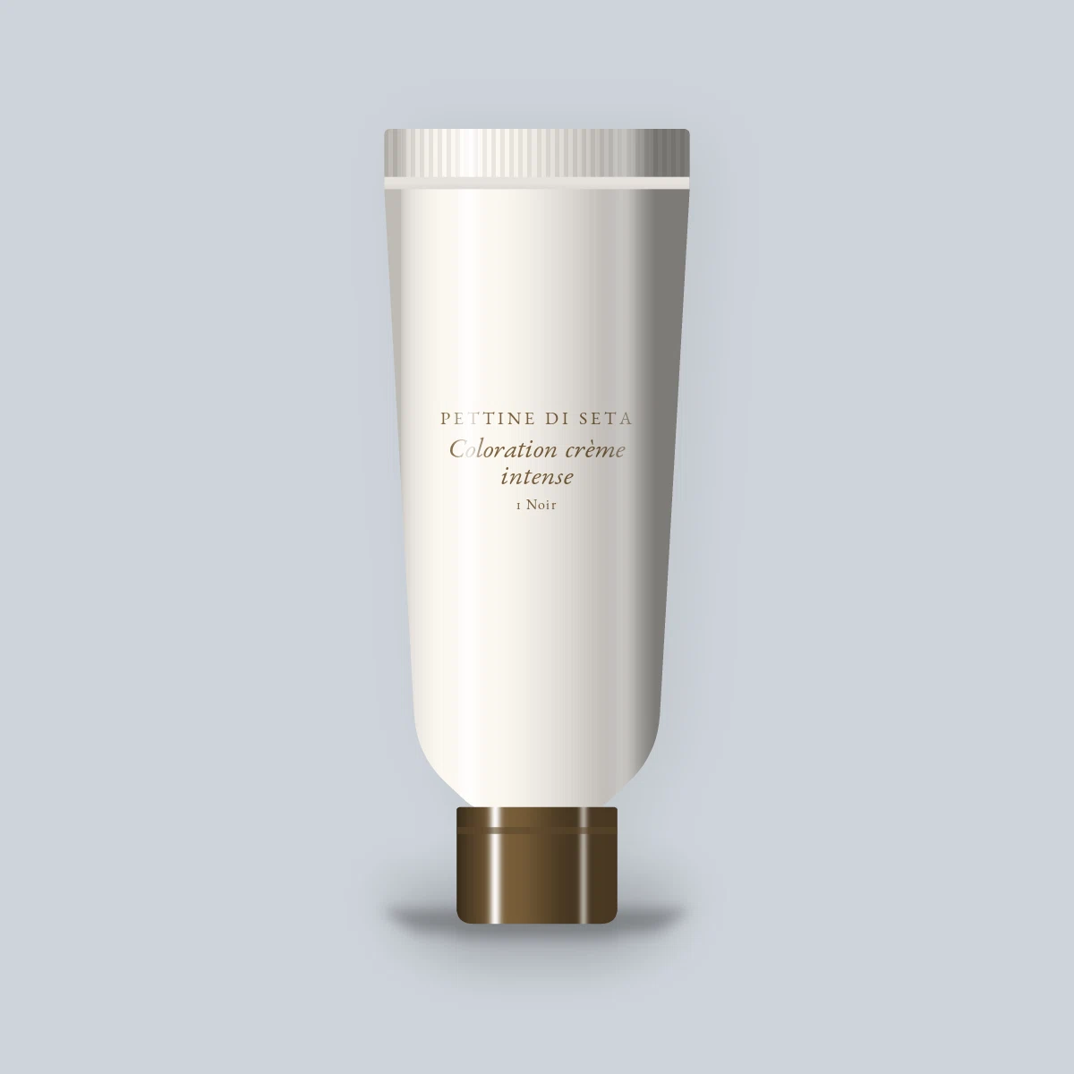 Coloration crème intense à l'huile de tournesol – Pettine di Seta, tube, teinte 1 Noir