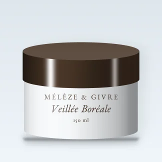 Masque capillaire hydratation intense Veillée Boréale – Mélèze & Givre, pot 150 ml