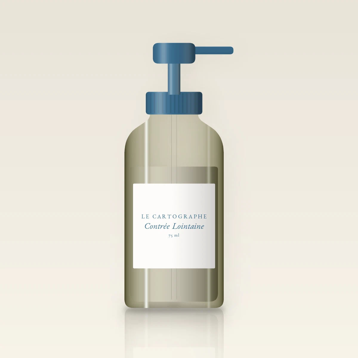 Baume après-rasage Contrée Lointaine adoucissant – Le Cartographe, flacon-pompe 75 ml