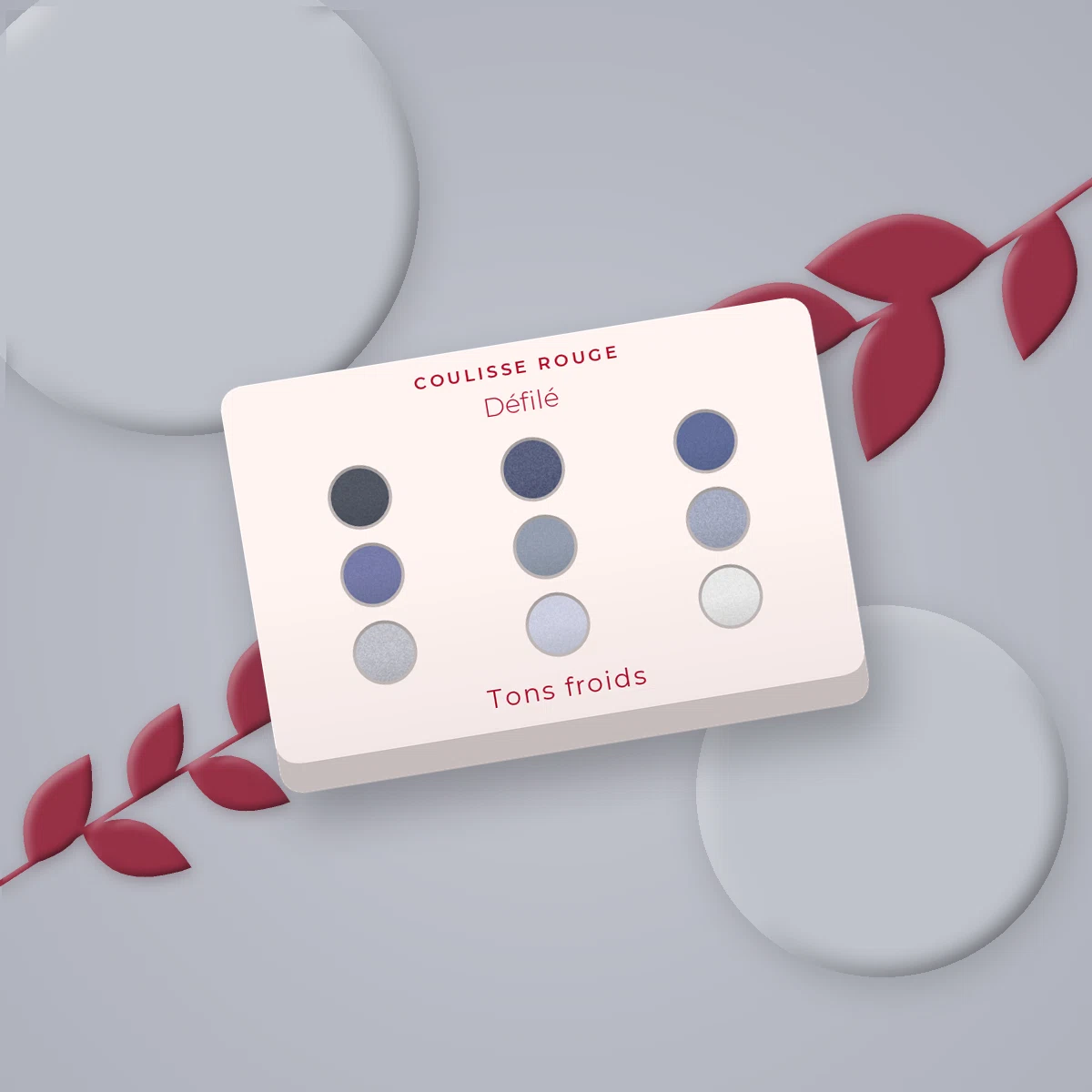 Palette yeux Défilé effet smoky – Coulisse Rouge, photo d'ambiance